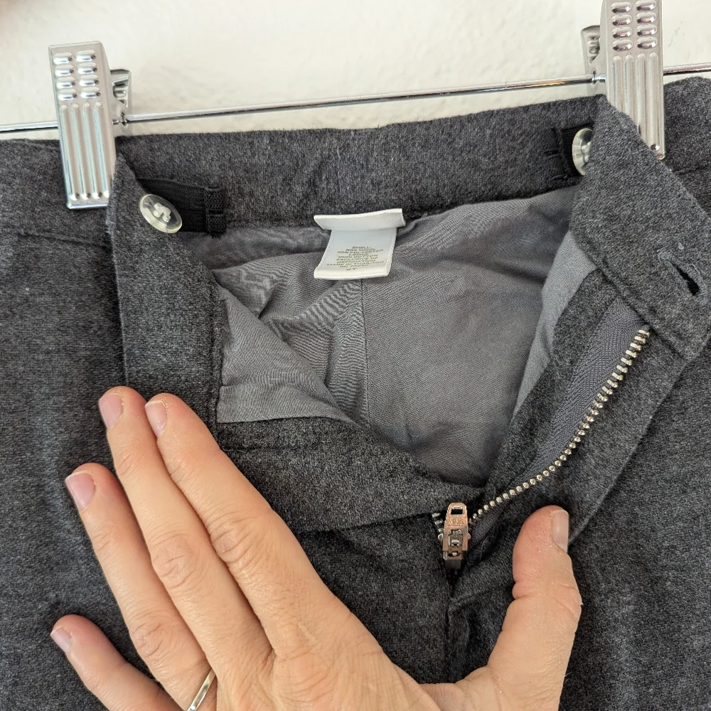Kids Grey Casual Dress Pants